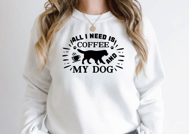 all i need is coffee and my dog SVG Design SVG farhad farhad 