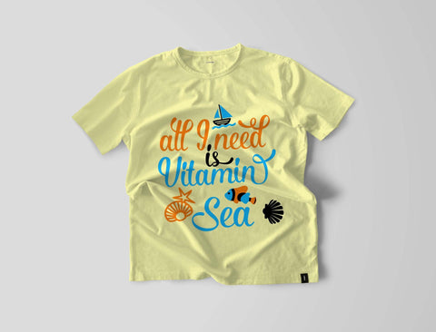 All I need is vitamin sea | Funny summer cut file SVG TheBlackCatPrints 