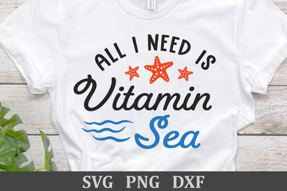 All I Need is Vitamin Sea | Summer SVG Cut File SVG Shine Green Art 