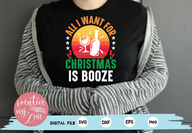 all i want for christmas is booze SVG md faruk hossain 