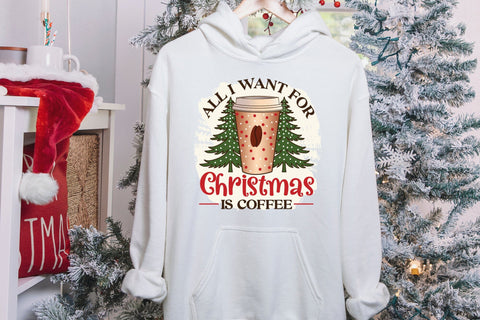 All I Want for Christmas is Coffee Sublimation Sublimation CraftLabSVG 
