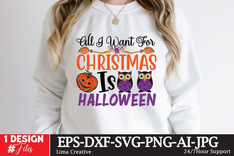 All I Want For Christmas Is Halloween SVG Cut File SVG Insomnia Std 