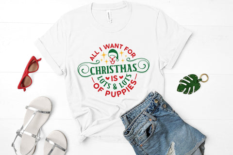 All I Want for Christmas is Lots & Lots of Puppies SVG SVG CraftLabSVG 