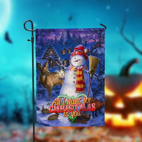 All I Want For Christmas Is You Garden Flag - 12x18 Garden Flag Sublimation Design Download PNG File Instant Download Sublimation CaldwellArt 