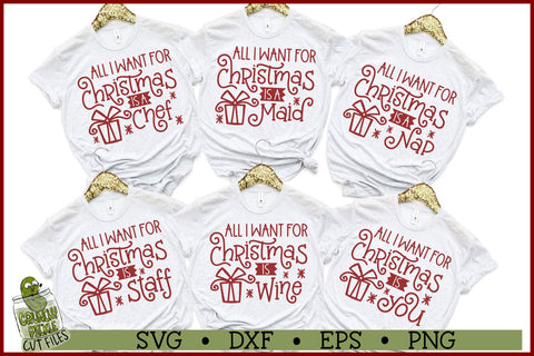 All I Want For Christmas SVG Bundle SVG Crunchy Pickle 