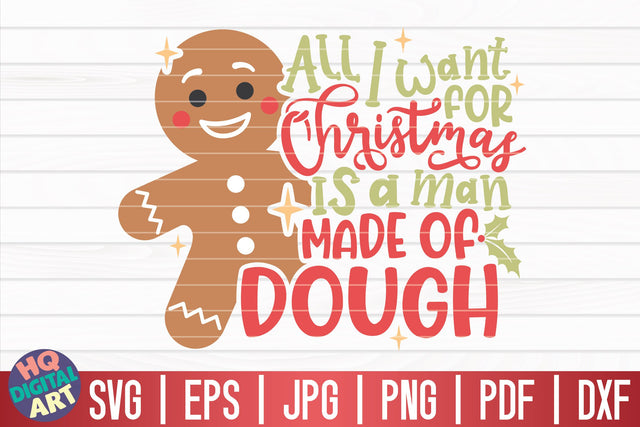 All I want for Christmas SVG | Funny Christmas Quote SVG HQDigitalArt 