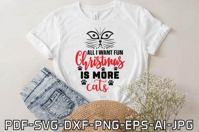all i want fun christmas is more cats SVG farhad farhad 
