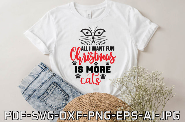 all i want fun christmas is more cats SVG farhad farhad 