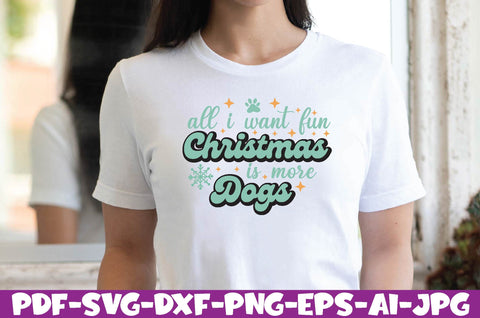 all i want fun christmas is more dogs SVG farhad farhad 