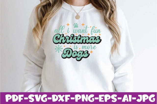 all i want fun christmas is more dogs SVG farhad farhad 