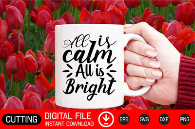 All is Calm All is Bright SVG CraftlabSvg29 