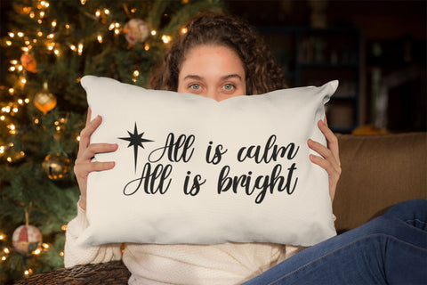 All Is Calm All Is Bright SVG SVG Ikonart Design Shop 