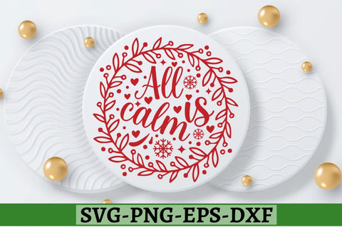 All is calm SVG, All is calm SVG DESIGNISTIC 
