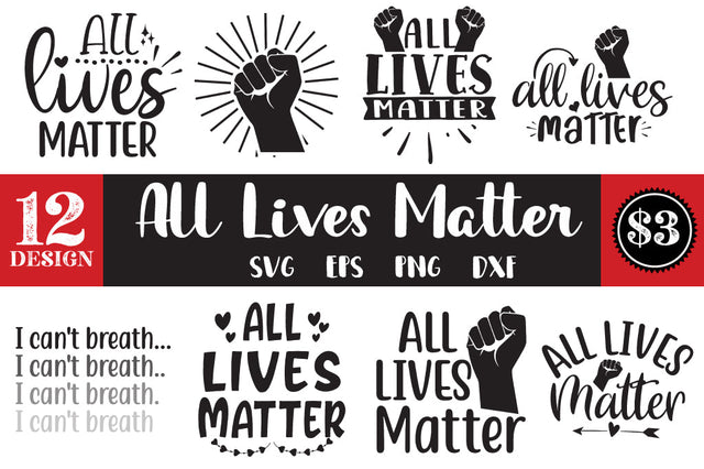 All lives matter Bundle SVG Svgcraft 