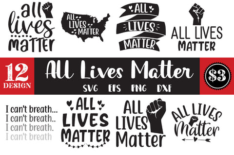 All lives matter Bundle SVG Svgcraft 