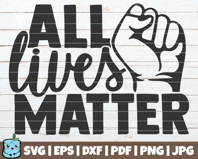 All Lives Matter SVG MintyMarshmallows 