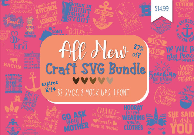 All New Craft SVG Bundle Bundle So Fontsy Design Shop 