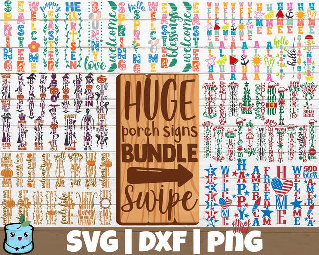 All Seasons Porch Signs Bundle SVG MintyMarshmallows 
