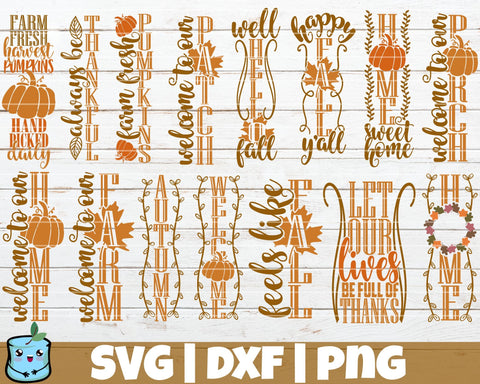 All Seasons Porch Signs Bundle SVG MintyMarshmallows 