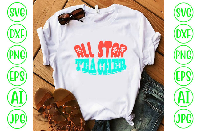 All Star Teacher Retro SVG SVG Syaman 