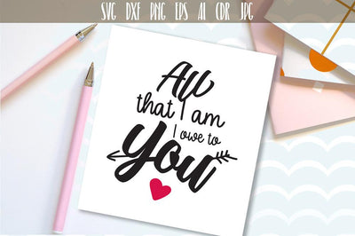 All that i am i owe to you SVG SVG VectorSVGdesign 