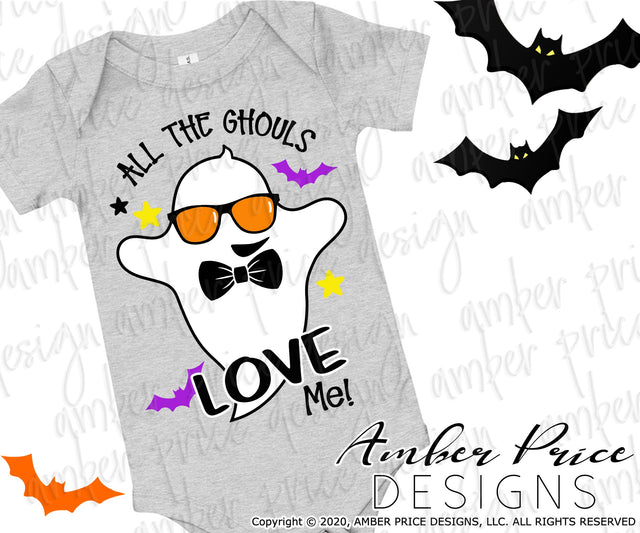 All the ghouls love me SVG | Boy's Halloween SVG PNG DXF SVG Amber Price Design 