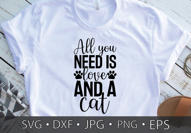 all you need is love and a cat SVG md faruk hossain 