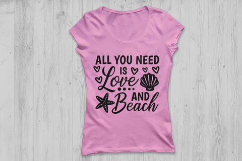 All You Need Is Love and Beach| Summer Beach SVG Cutting Files SVG CosmosFineArt 