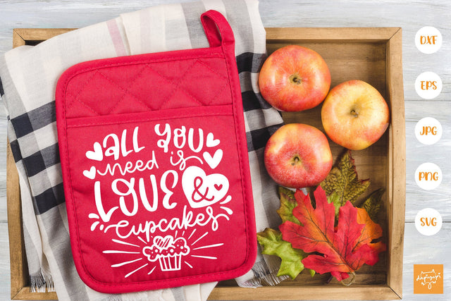 All You Need Is Love And Cupcakes SVG SVG dapiyupi store 