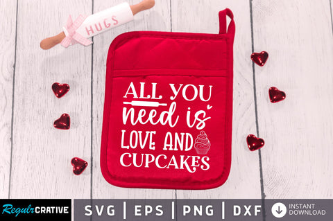 All you need is love and cupcakes SVG SVG Regulrcrative 