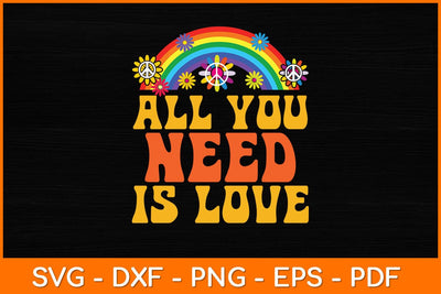 All You Need Is Love Peace Svg Cut File | Peace Day Svg SVG artprintfile 