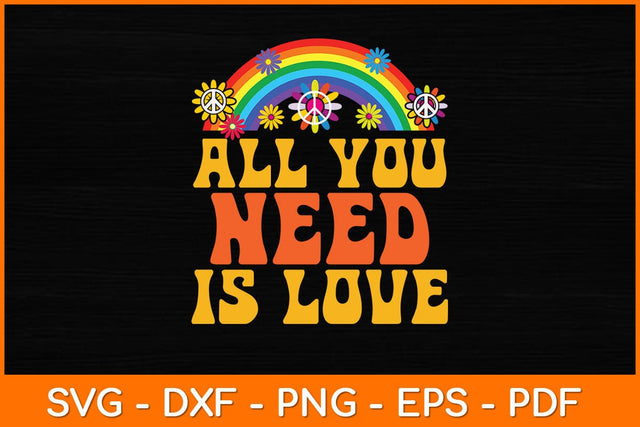 All You Need Is Love Peace Svg Cut File | Peace Day Svg SVG artprintfile 