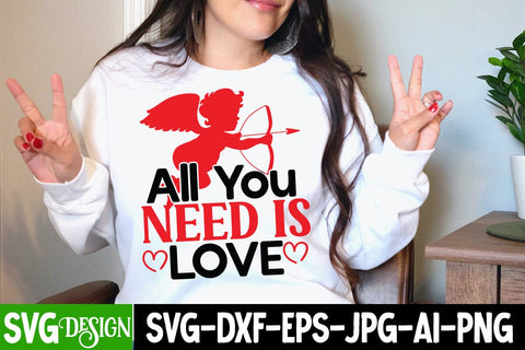 All You Need is Love SVG Cut File SVG BlackCatsMedia 