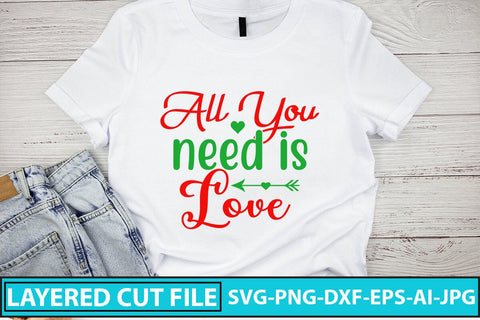 All You Need Is Love SVG Cut File SVG Syaman 
