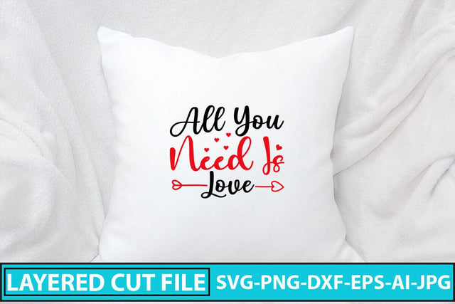 All You Need Is Love SVG Cut File SVG Syaman 