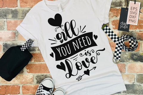 All You Need Is Love SVG dapiyupi store 