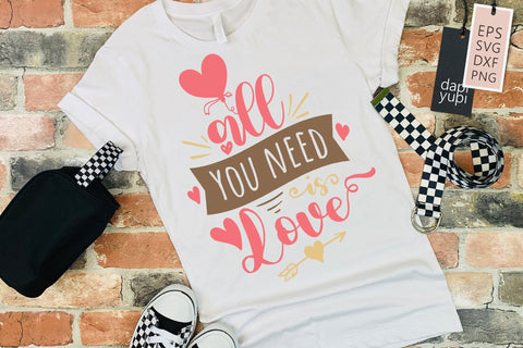 All You Need Is Love SVG dapiyupi store 