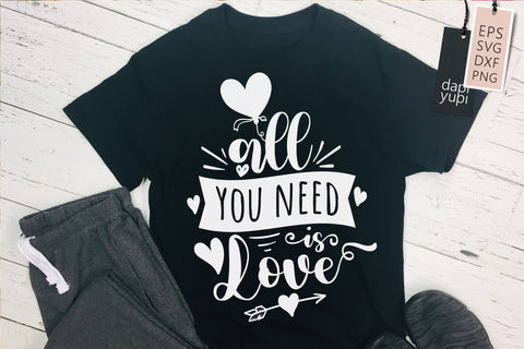All You Need Is Love SVG dapiyupi store 