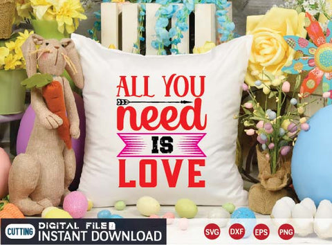 all you need is love SVG designer krishna 