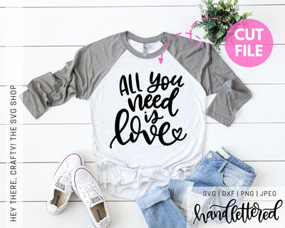 All You Need is Love SVG Hey There, Crafty! 