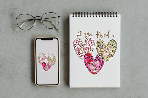 All You Need is XOXO LOVE BITE SAY YES Sublimation Jagonath Roy 