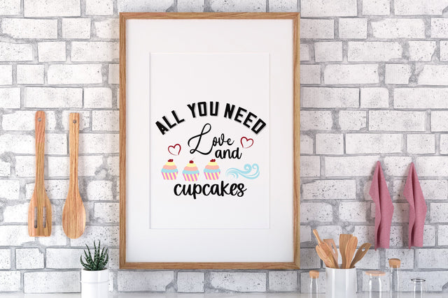 All you need love and cupcakes svg SVG SmmrDesign 