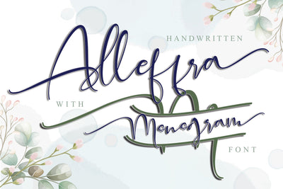 Alleffra With Monogram Font Letterara 