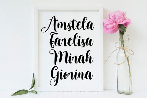 Allenia Script Font azkiyaazka026 