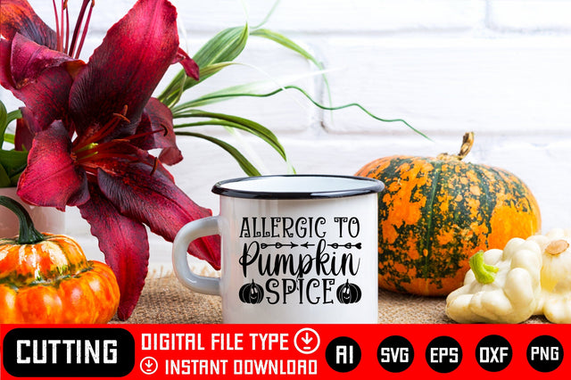 Allergic to Pumpkin Spice SVG CraftlabSvg29 