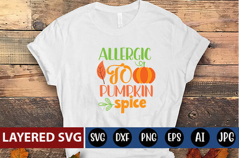 allergic to pumpkin spice svg cute file SVG Blessedprint 