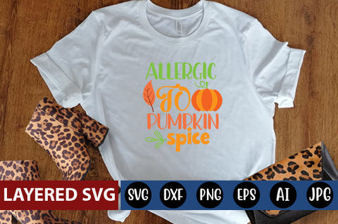 allergic to pumpkin spice svg cute file SVG Blessedprint 