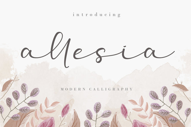 Allesia Font AEN Creative Store 