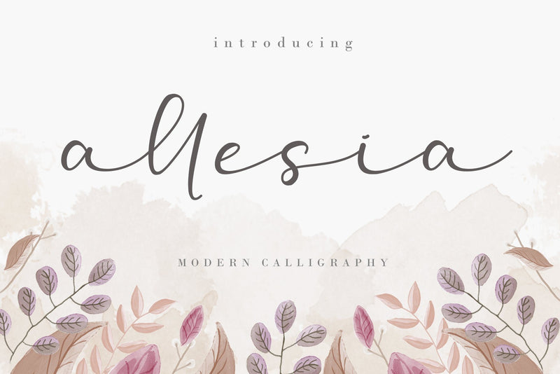 Allesia Font AEN Creative Store 