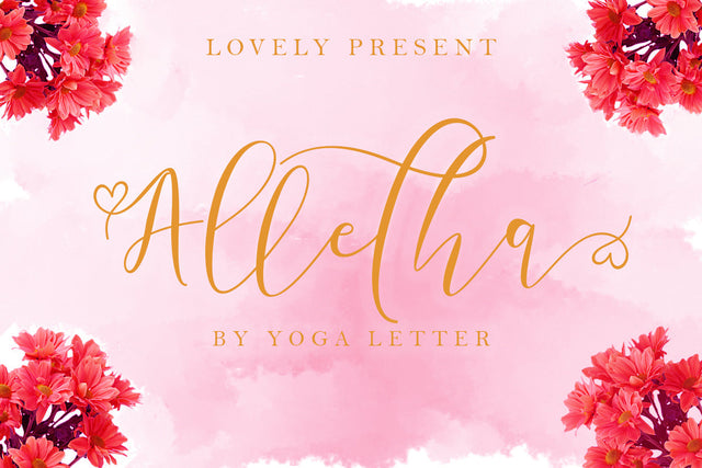 Alletha Font Prasetya Letter 